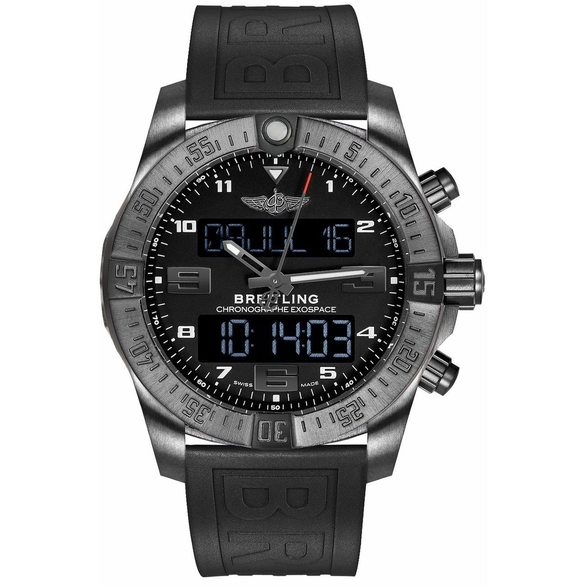 Breitling Men's VB5510H1-BE45-263S Exospace  Black Rubber Watch