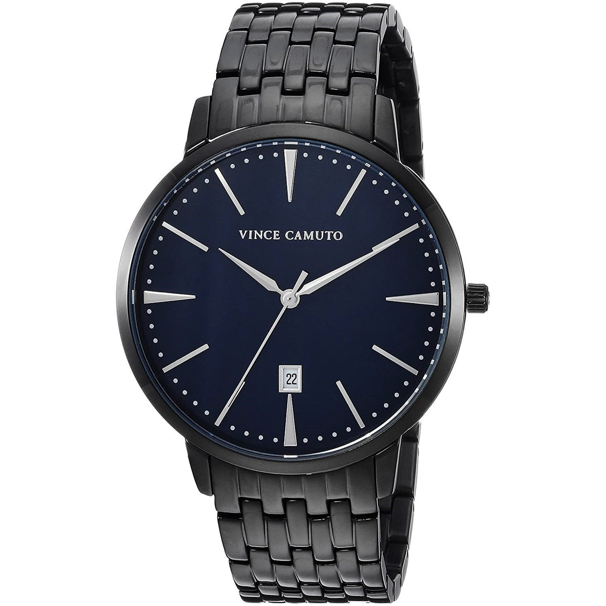 Vince Camuto Men's VC-1074NVTI Vince Camuto Black Stainless Steel Watch