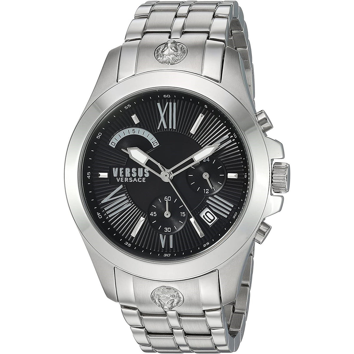 Versace Men's VSPBH1318 Lion Extension Chronograph Stainless Steel Watch