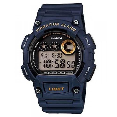 Casio Men&#39;s W-735H-2AV Classic Digital Blue Rubber Watch