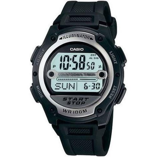 Casio Men&#39;s W-756-1AV Classic Digital Black Rubber Watch