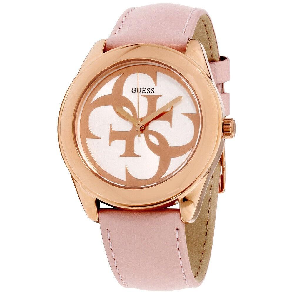 Guess Women's W0895L6 G Twist Pink Leather Watch