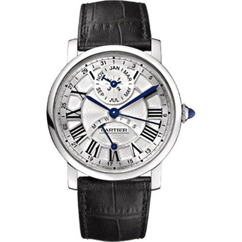 Cartier Men's W1556218 Rotonde De Cartier Black Leather Watch