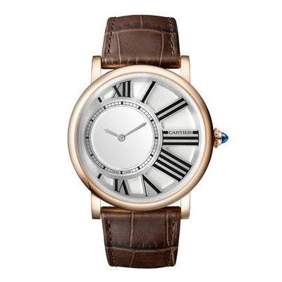 Cartier Men's W1556223 Rotonde De Cartier Brown Leather Watch