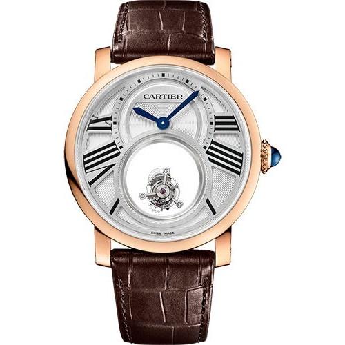 Cartier Men's W1556230 Rotonde De Cartier Brown Leather Watch