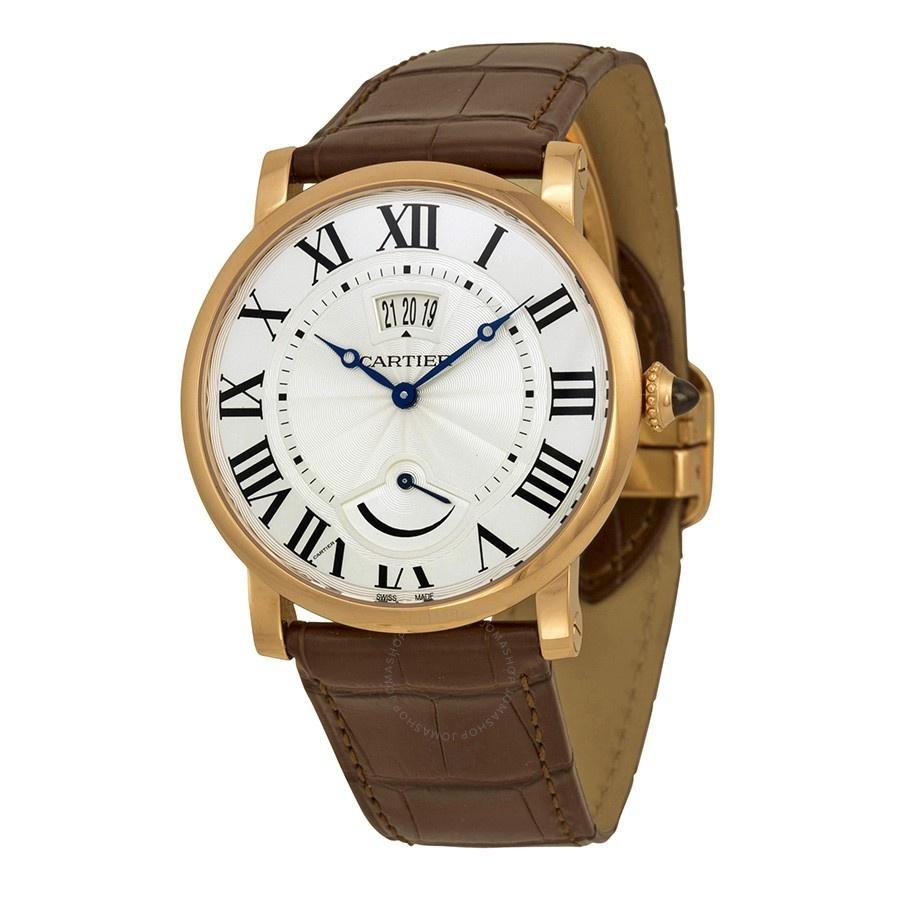 Cartier Men's W1556252 Rotonde De Cartier Brown Leather Watch
