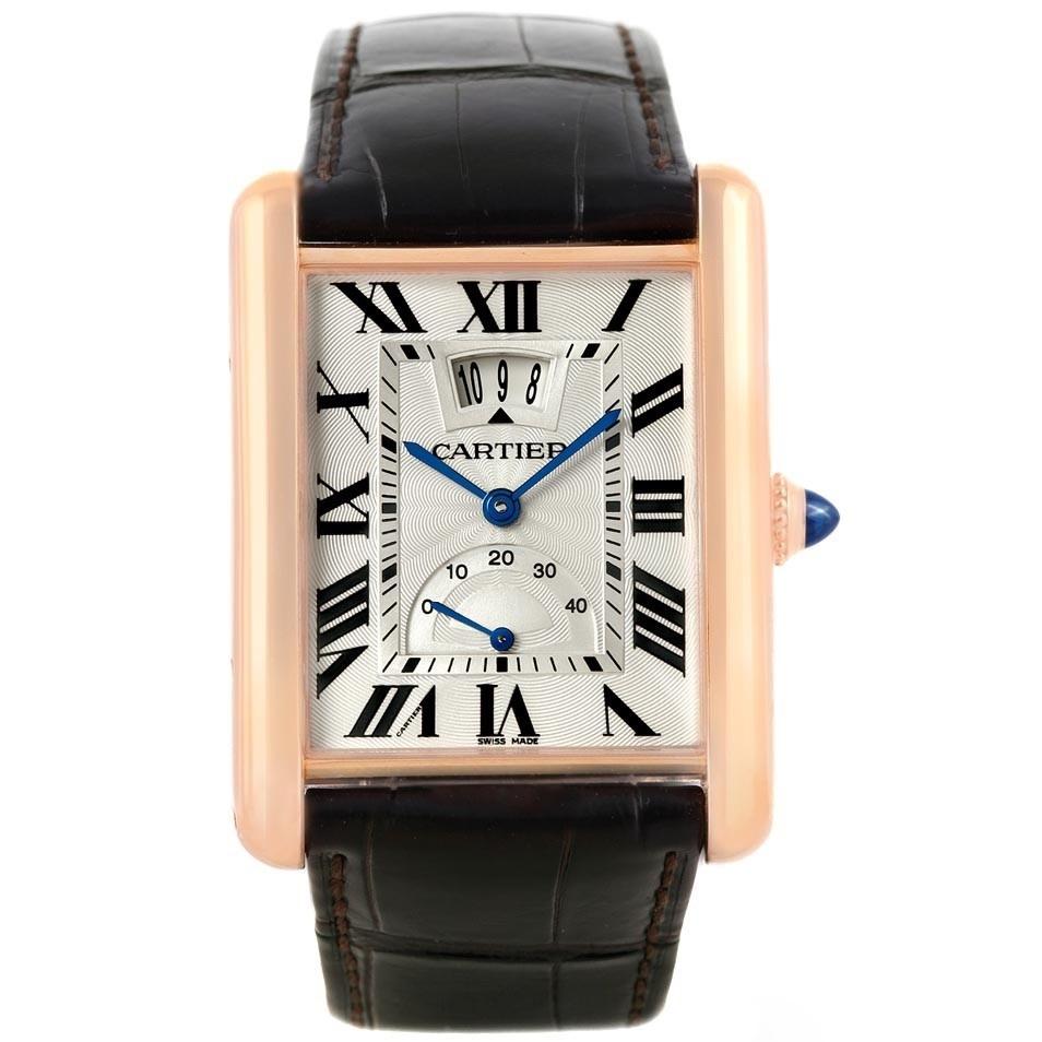 Cartier Men's W1560003 Tank Brown Leather Watch