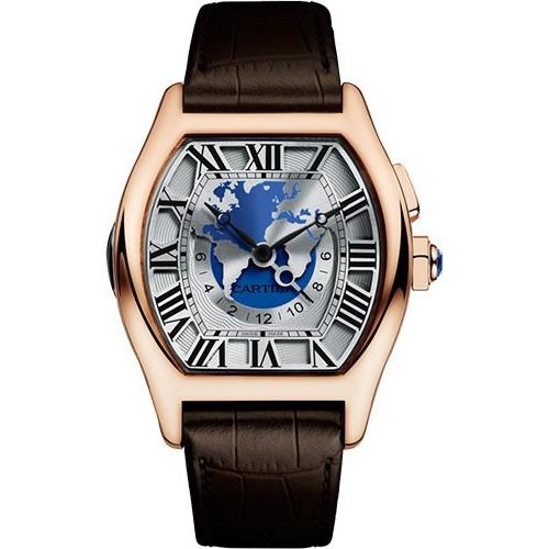 Cartier Men's W1580049 Tortue Brown Leather Watch