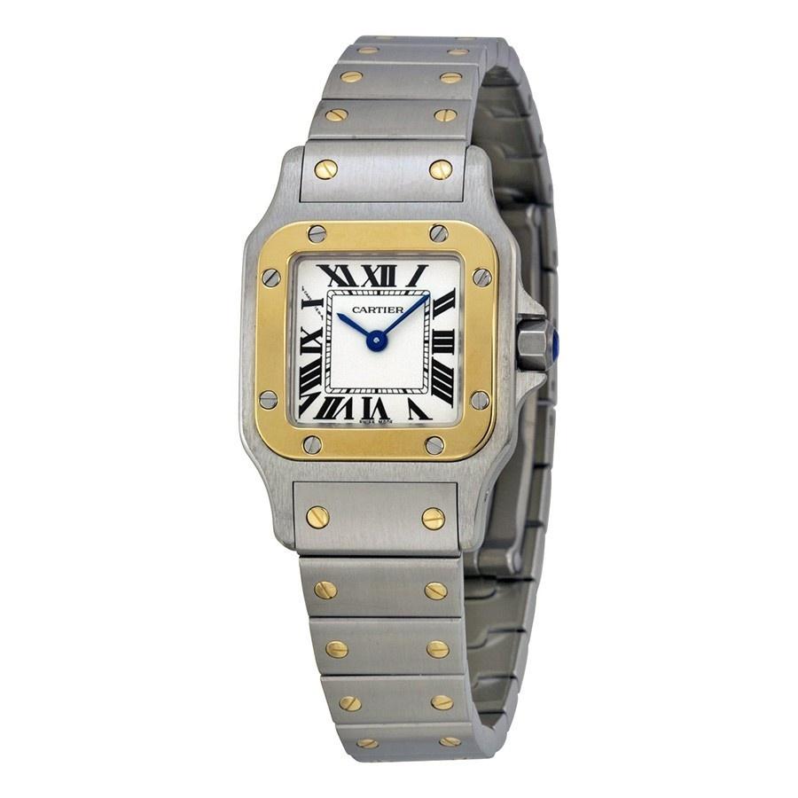 Cartier Women&#39;s W20012C4 Santos 18kt Yellow Gold Stainless Steel Watch