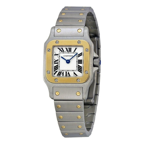Cartier Women's W20012C4 Santos 18kt Yellow Gold Stainless Steel Watch