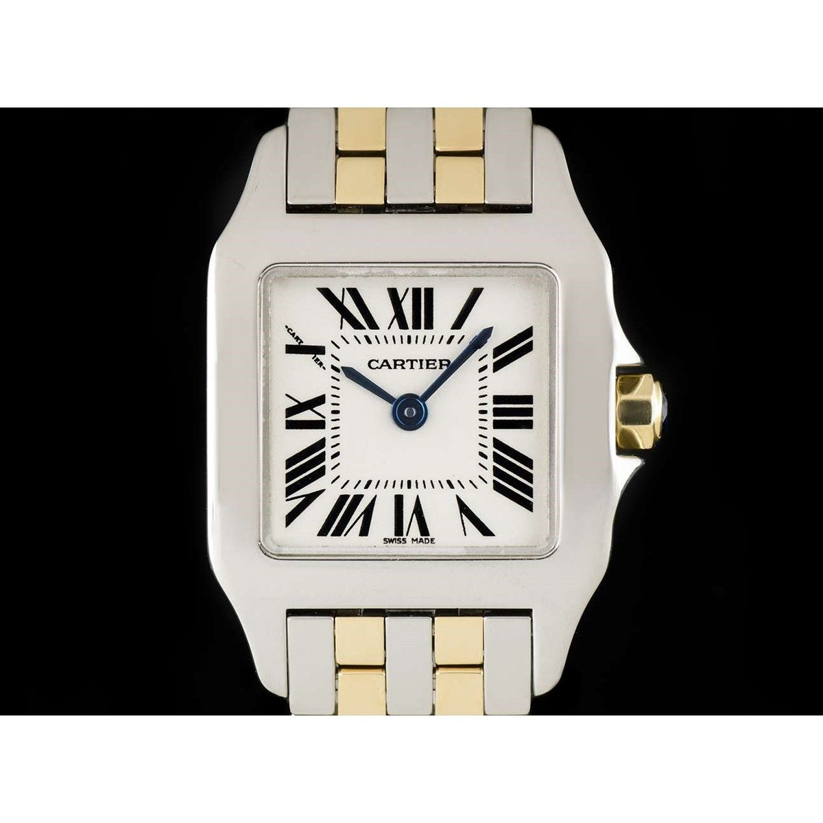 Cartier Women&#39;s W25066Z6 Santos Demoiselle Two-Tone Stainless Steel Watch