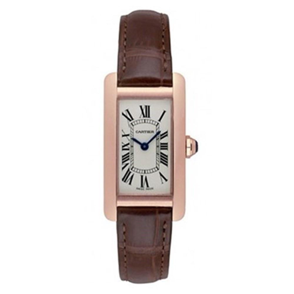 Cartier Women&#39;s W2607456 Tank Brown Leather Watch