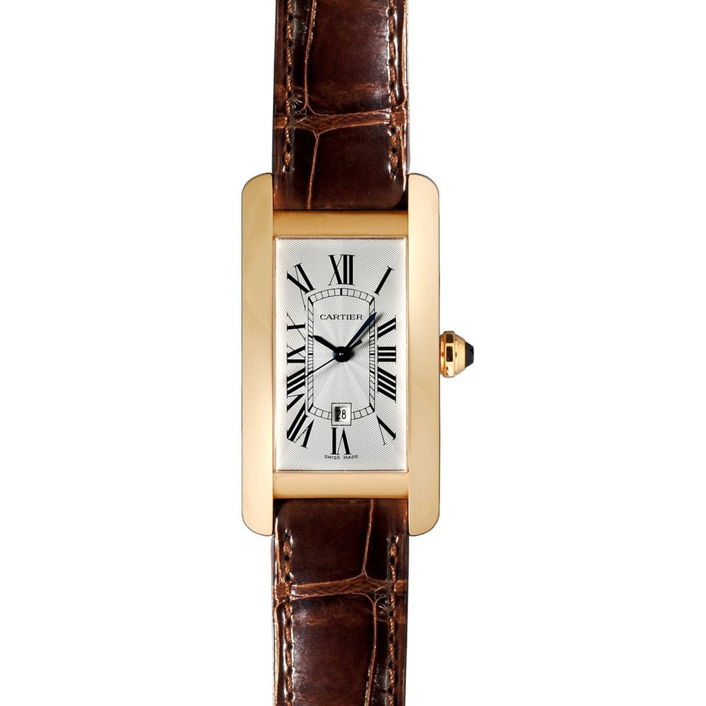 Cartier Unisex W2620030 Tank Brown Leather Watch Bezali