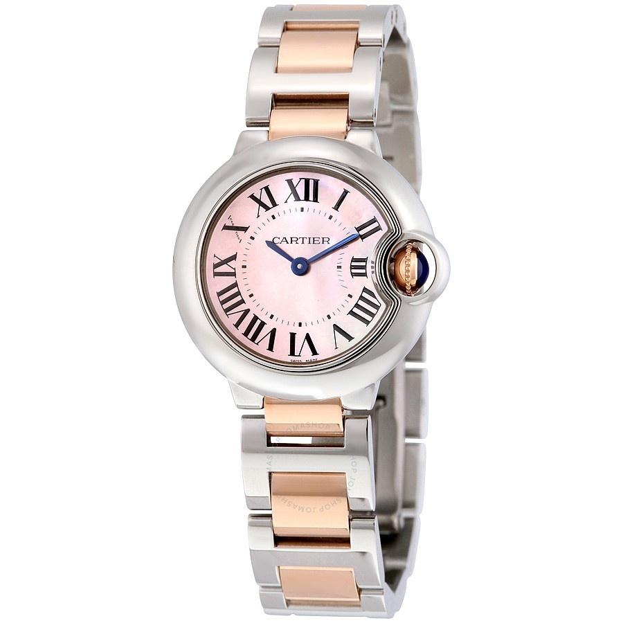 Cartier Women&#39;s W2BB0009 Ballon Bleu 18kt Rose Gold Two-Tone Stainless Steel Watch