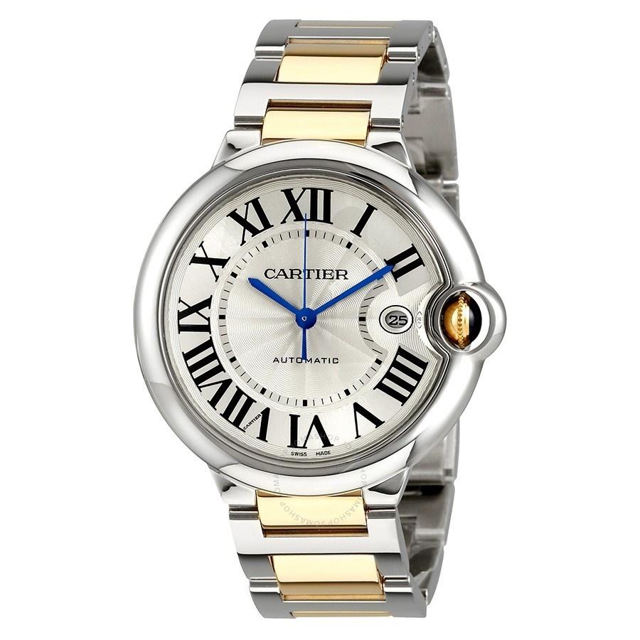 Cartier Men&#39;s W2BB0022 Ballon Bleu 18kt Yellow Gold Automatic Two-Tone Stainless Steel Watch