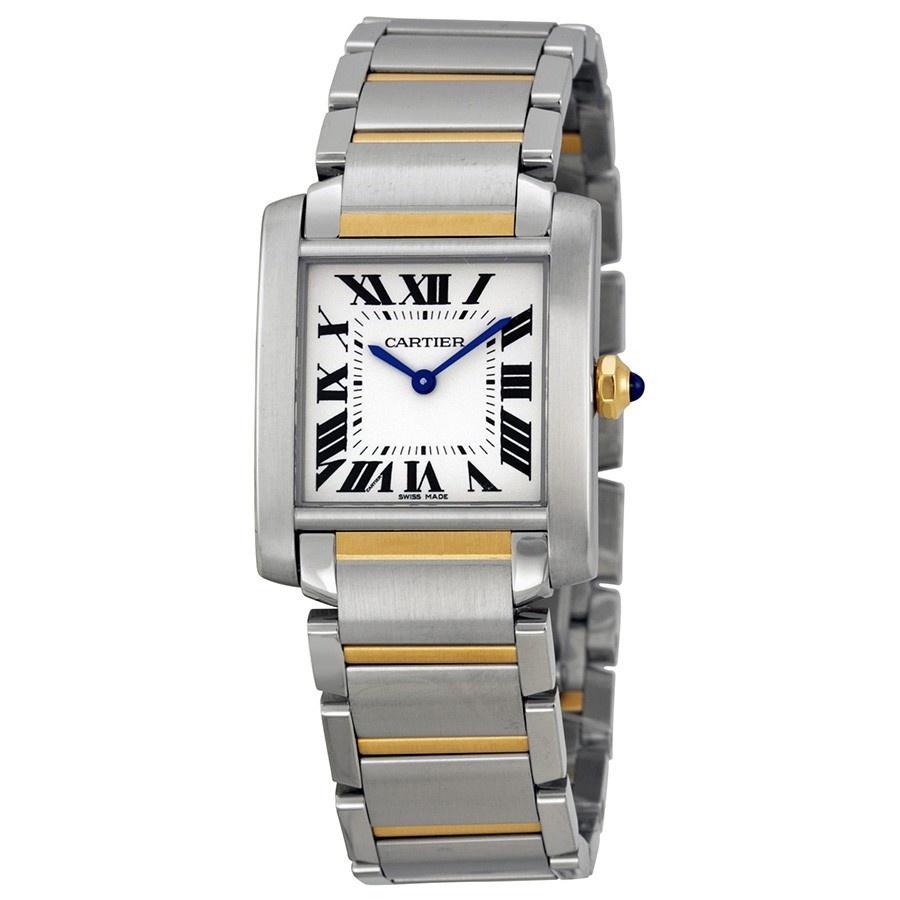 Cartier Women&#39;s W2TA0003 Tank Francaise 18 Kt Yellow Gold Two-Tone Stainless Steel Watch