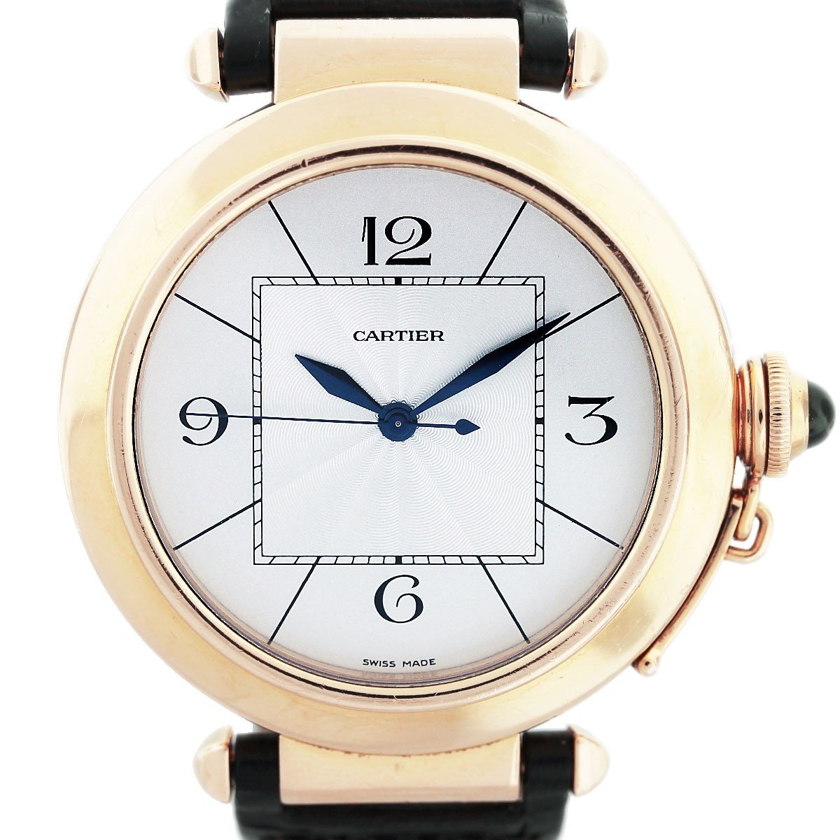 Cartier Men's W3019351 Pasha De Cartier Brown Leather Watch