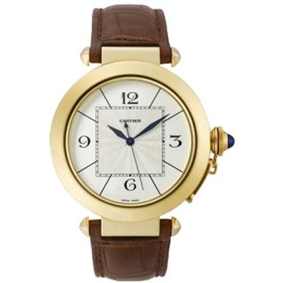 Cartier Men's W3019551 Pasha Brown Leather Watch
