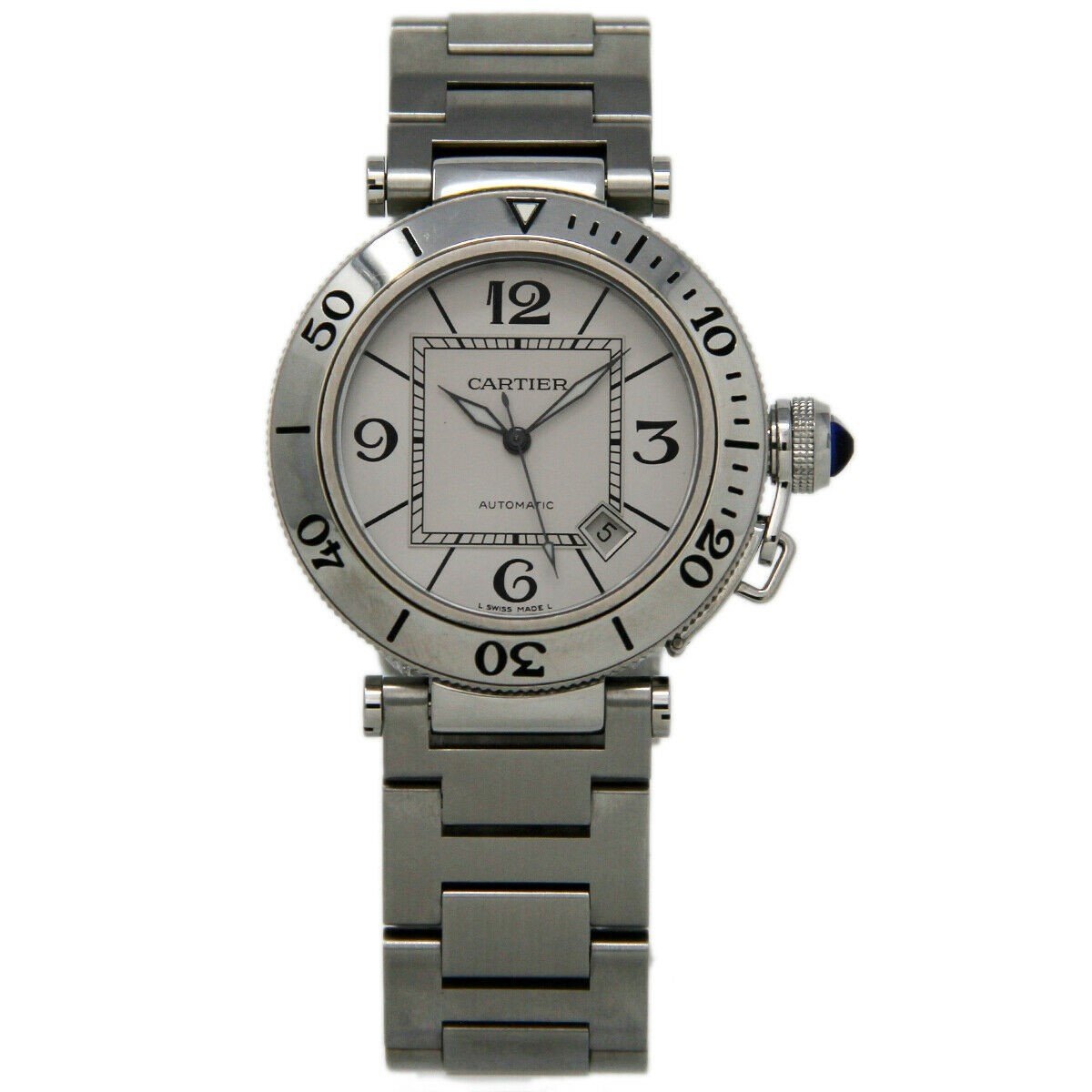 Cartier Men&#39;s W31080M7 Pasha Stainless Steel Watch