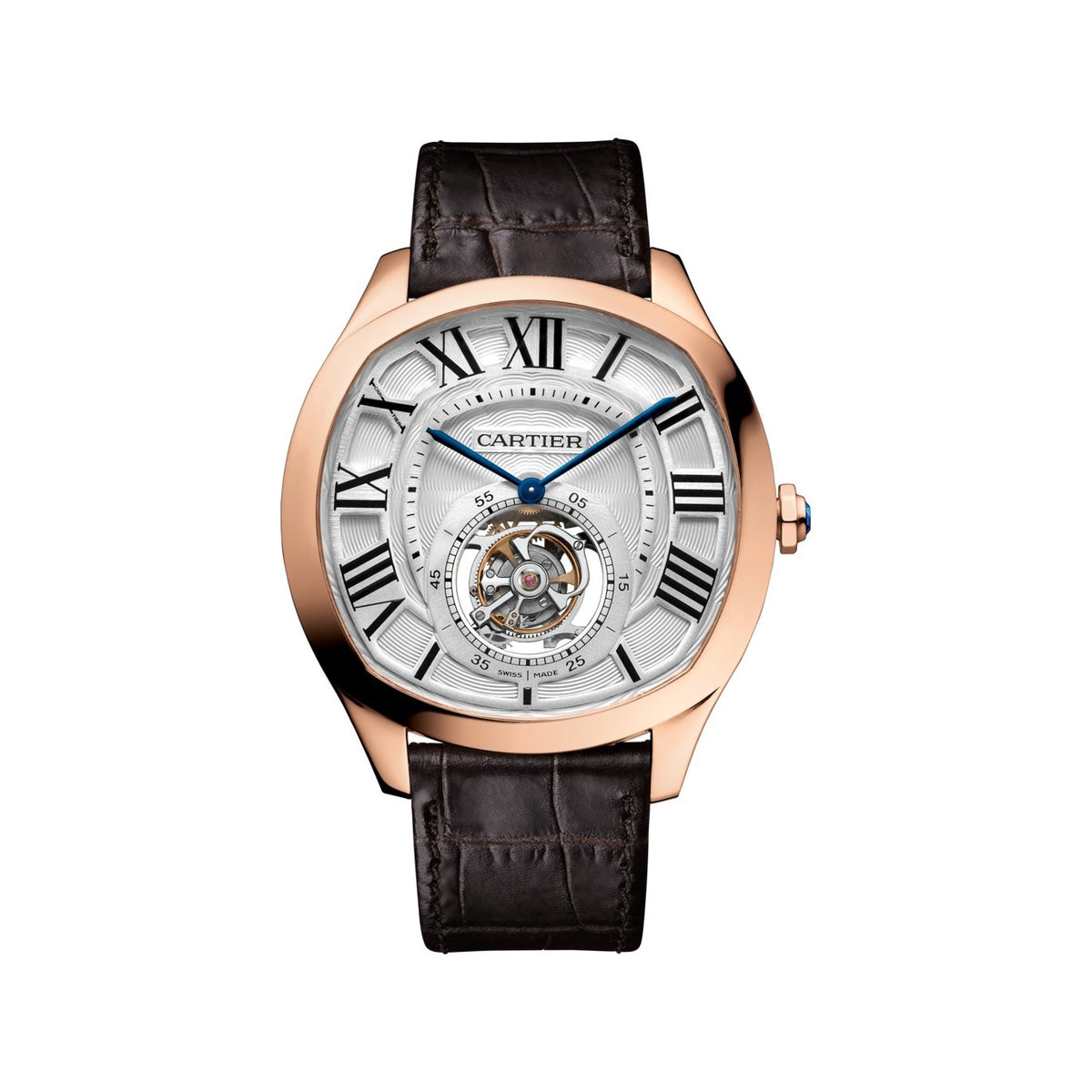 Cartier Men's W4100013 Drive De Cartier Brown Leather Watch
