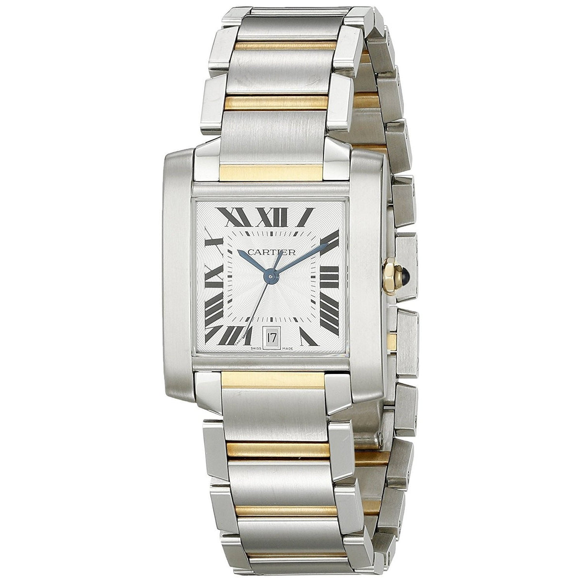Cartier Men&#39;s W51005Q4 Tank Francaise 18kt Yellow Gold Automatic Two-Tone Stainless Steel Watch