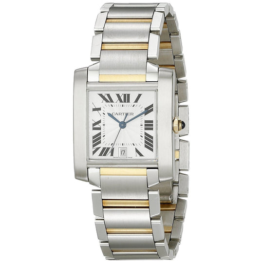 Cartier Men's W51005Q4 Tank Francaise 18kt Yellow Gold Automatic Two-Tone Stainless Steel Watch