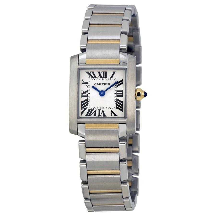 Cartier Women&#39;s W51007Q4 Tank Francaise 18kt Gold Two-Tone Stainless Steel Watch