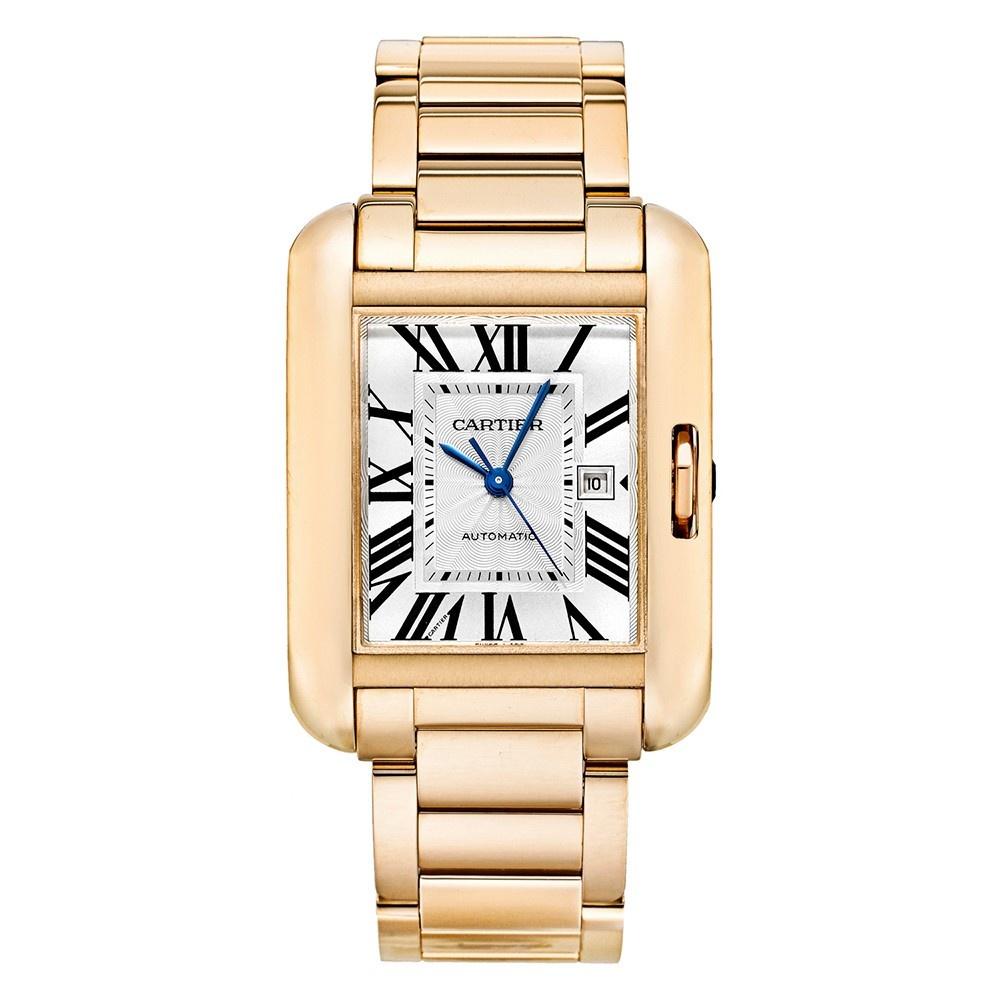 Cartier Unisex W5310003 Tank Rose Gold-Tone Stainless Steel Watch