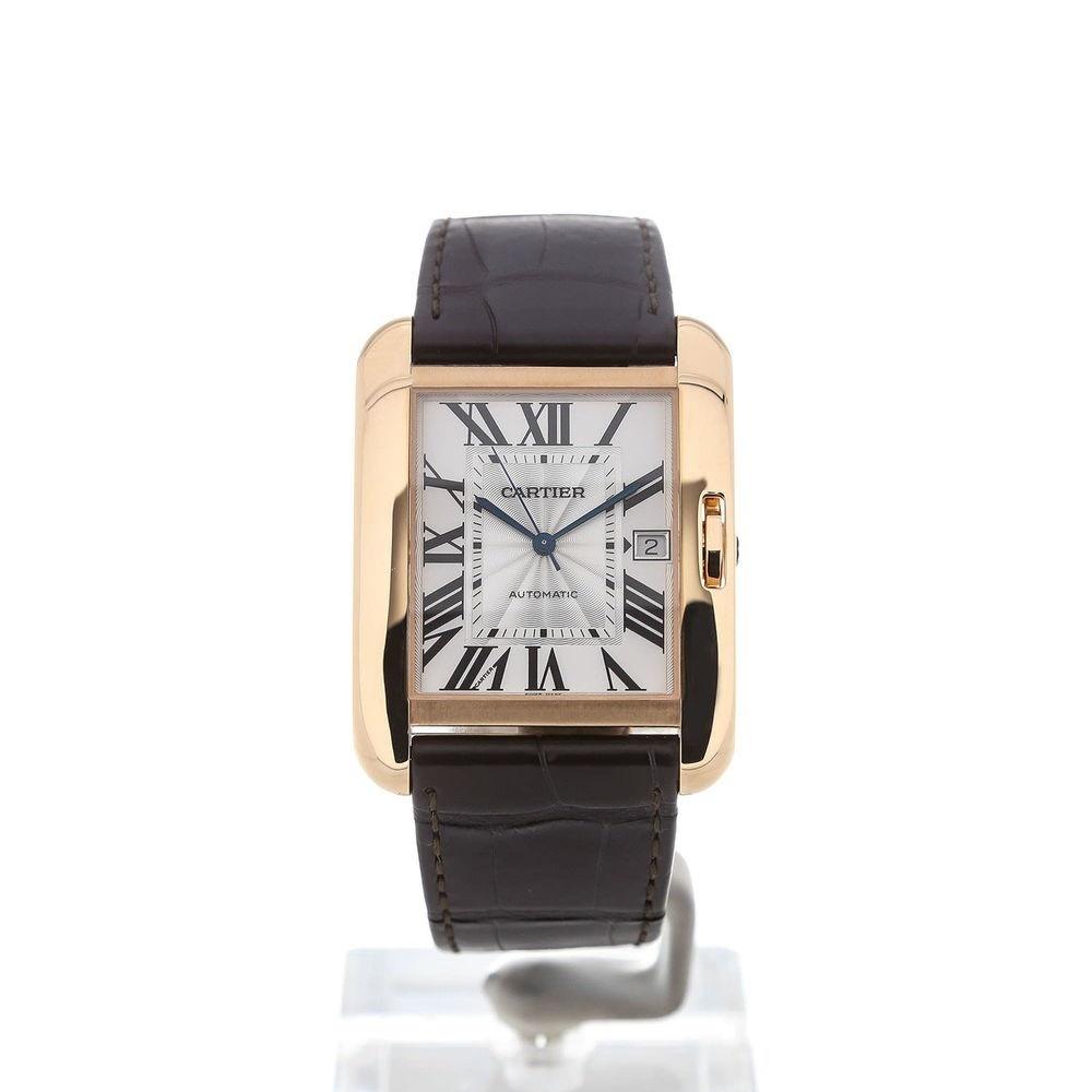 Cartier Men's W5310004 Tank Brown Leather Watch
