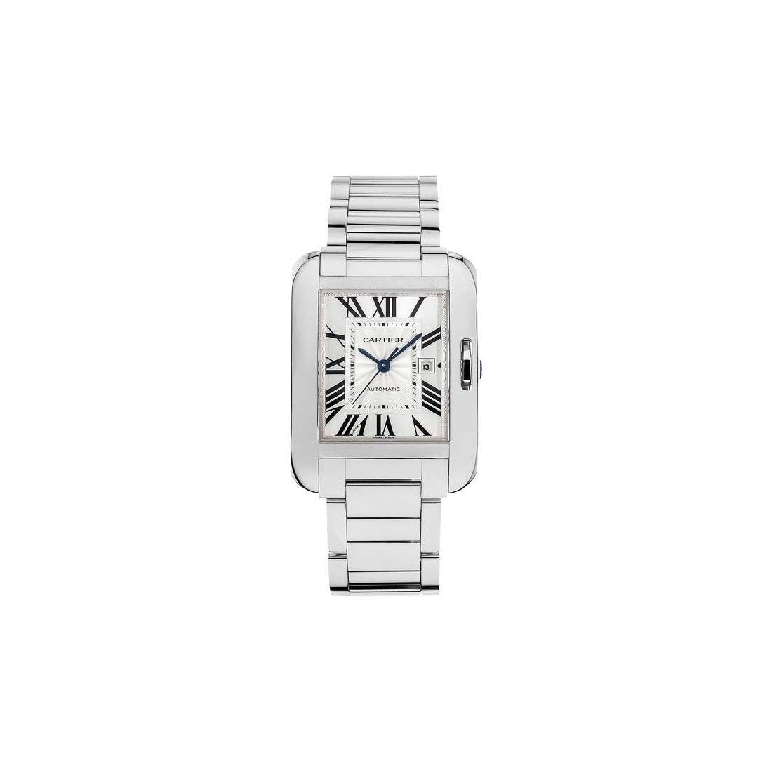 Cartier Unisex W5310024 Tank White Gold-tone Stainless Steel Watch