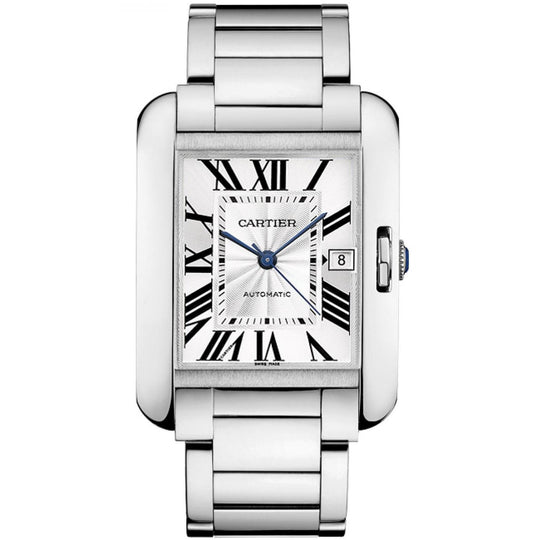 Cartier Men's W5310025 Tank White Gold-tone Stainless Steel Watch