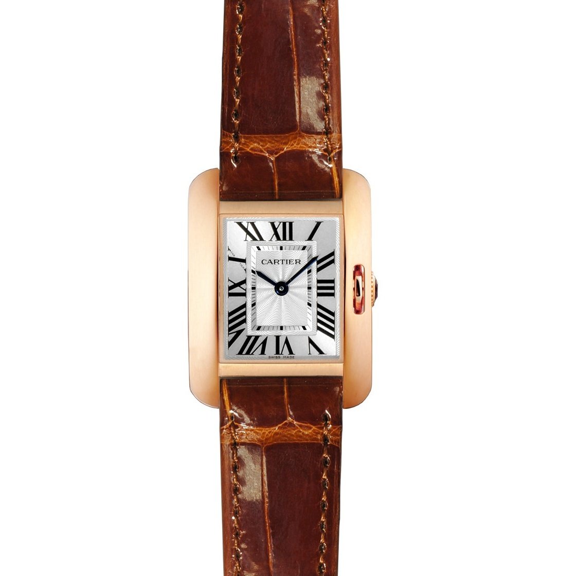 Cartier Women's W5310027 Tank Brown Leather Watch