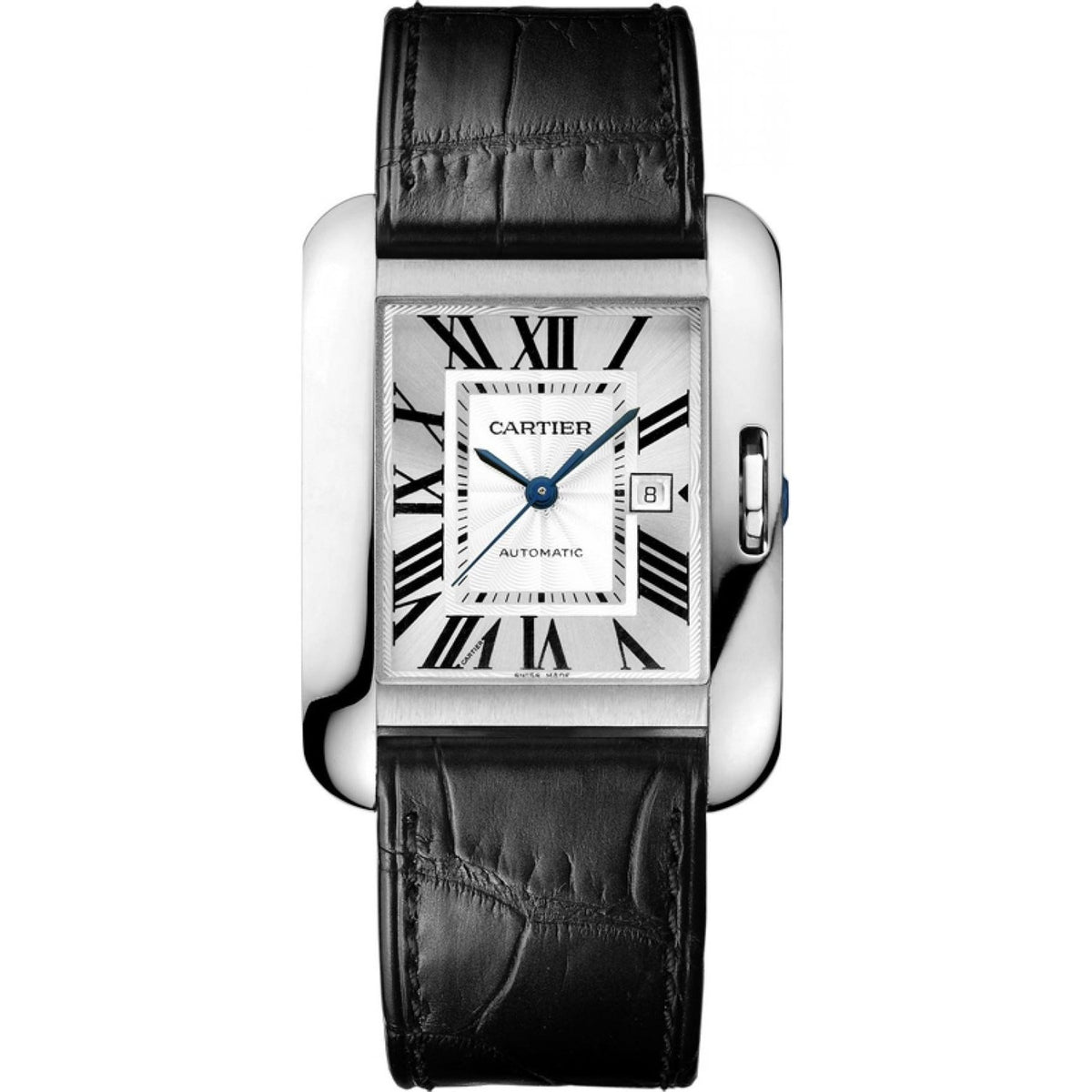 Cartier Women's W5310031 Tank Black Leather Watch