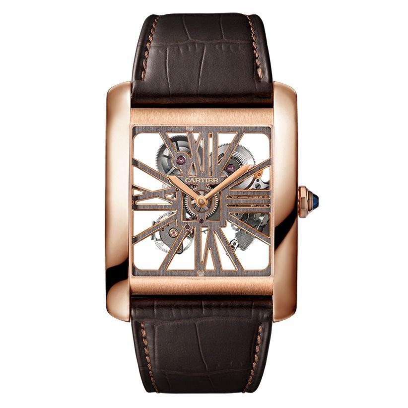 Cartier Men's W5310040 Tank MC Brown Leather Watch