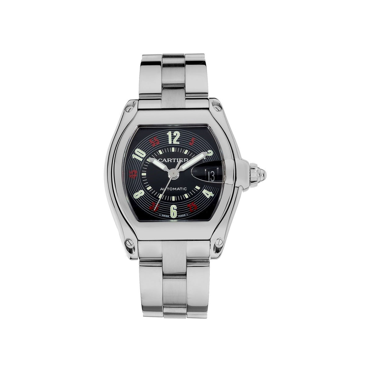 Cartier Men&#39;s W62002V3 Roadster Stainless Steel Watch