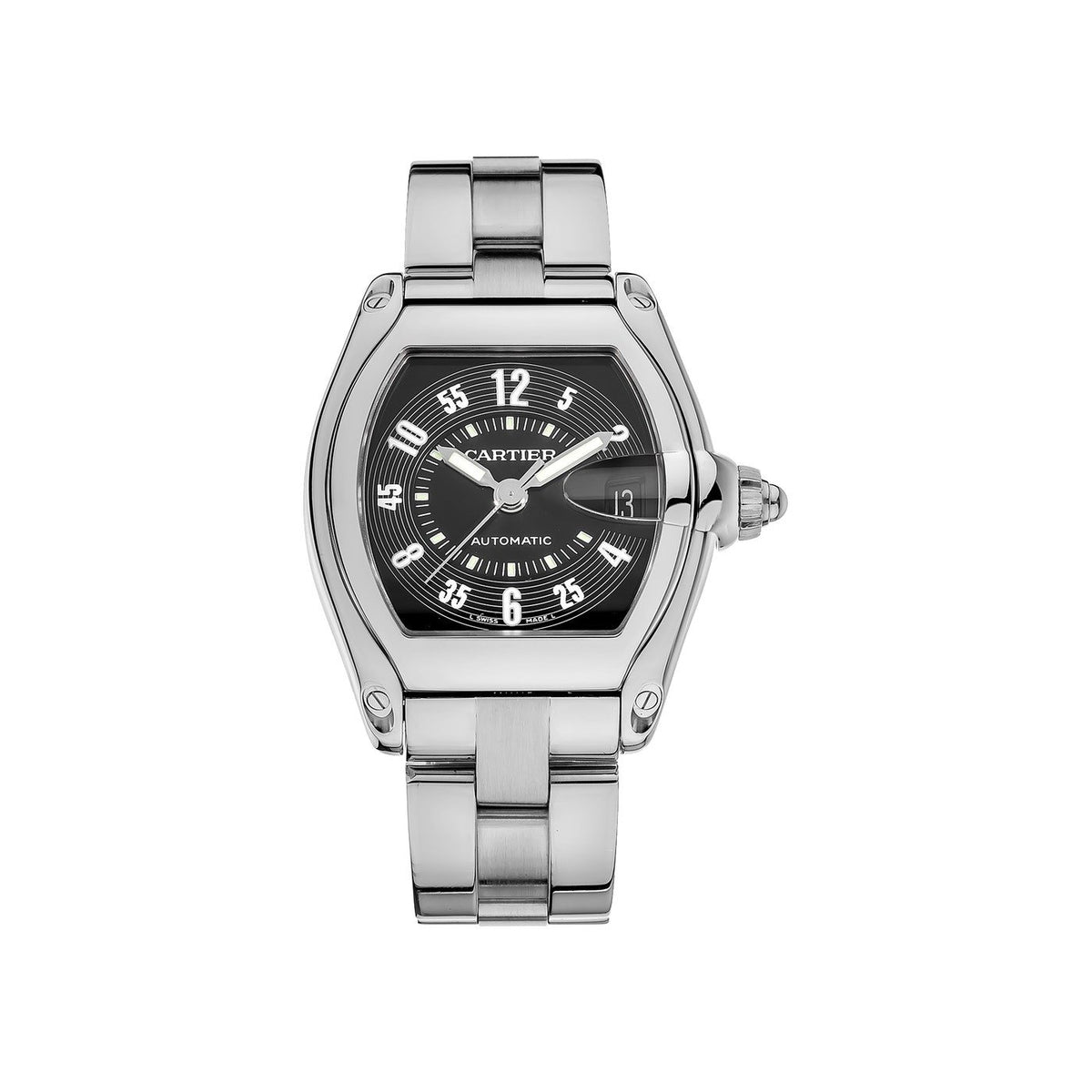 Cartier Men&#39;s W62004V3 Roadster Stainless Steel Watch