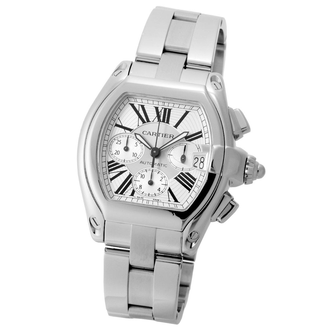 Cartier Men&#39;s W62019X6 Roadster Chronograph Automatic Stainless Steel Watch