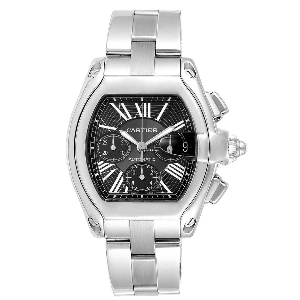 Cartier Men&#39;s W62020X6 Roadster Chronograph Stainless Steel Watch