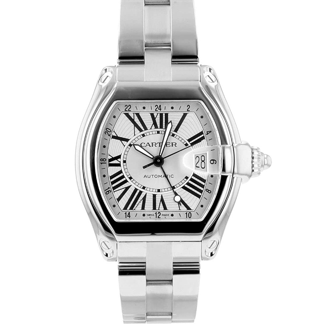 Cartier Men&#39;s W62032X6 Roadster Stainless Steel Watch