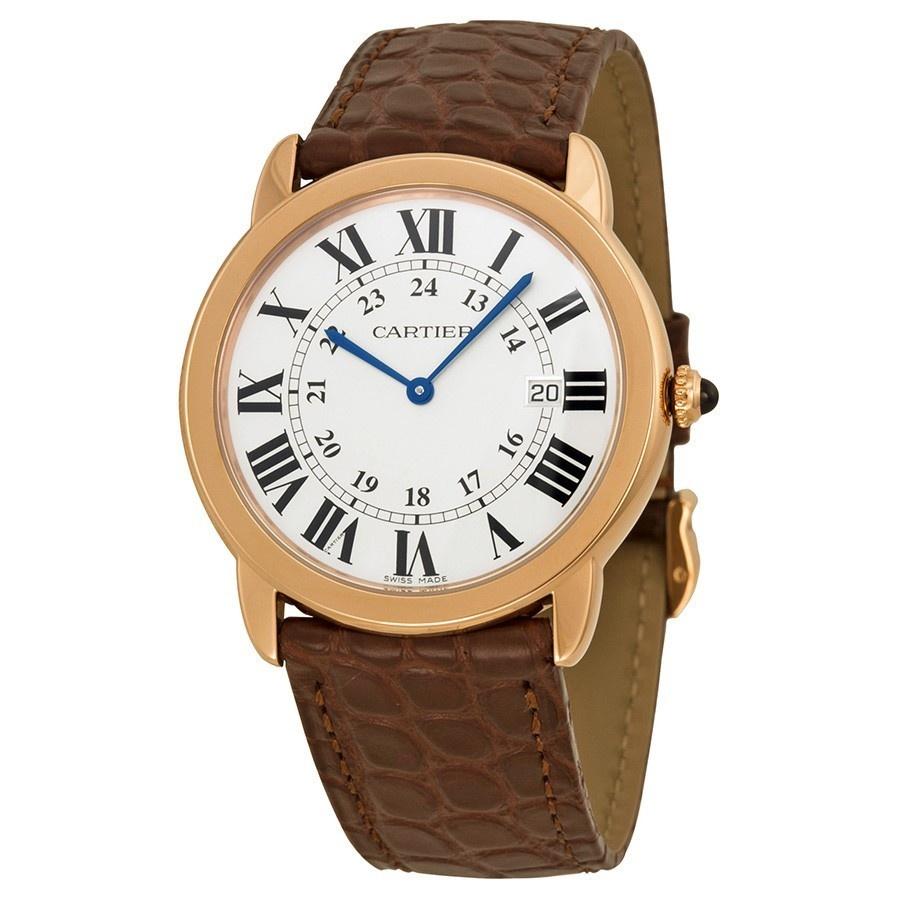 Cartier Unisex W6701008 Ronde Solo Brown Leather Watch