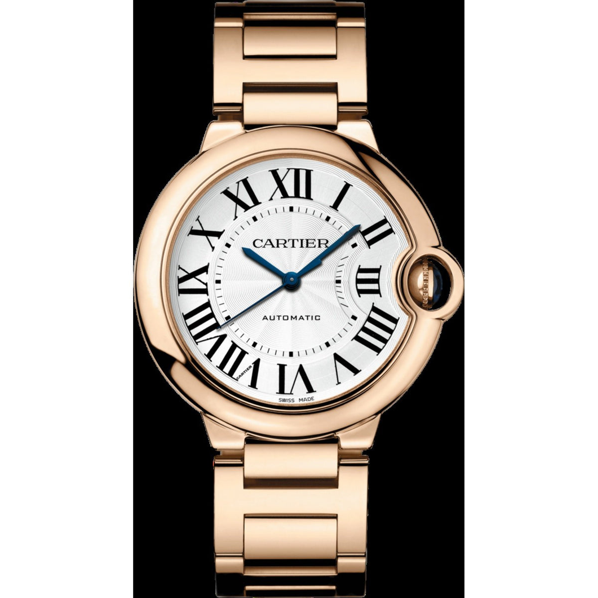 Cartier Women's W69004Z2 Ballon Bleu Rose Gold-Tone Stainless Steel Watch