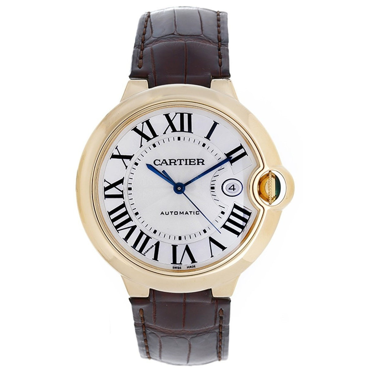 Cartier Men's W6900551 Ballon Bleu Brown Leather Watch