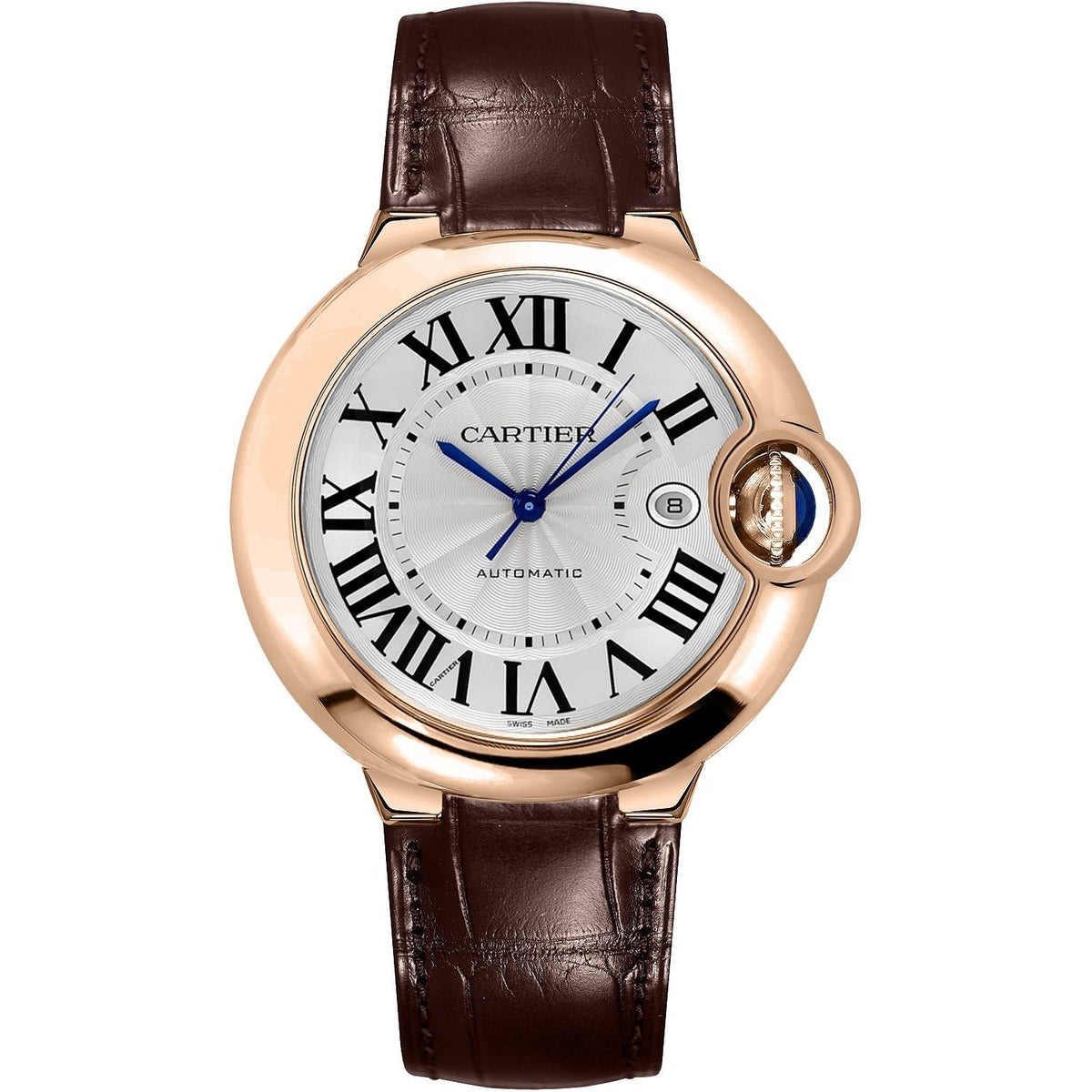 Cartier Men's W6900651 Ballon Bleu Brown Leather Watch
