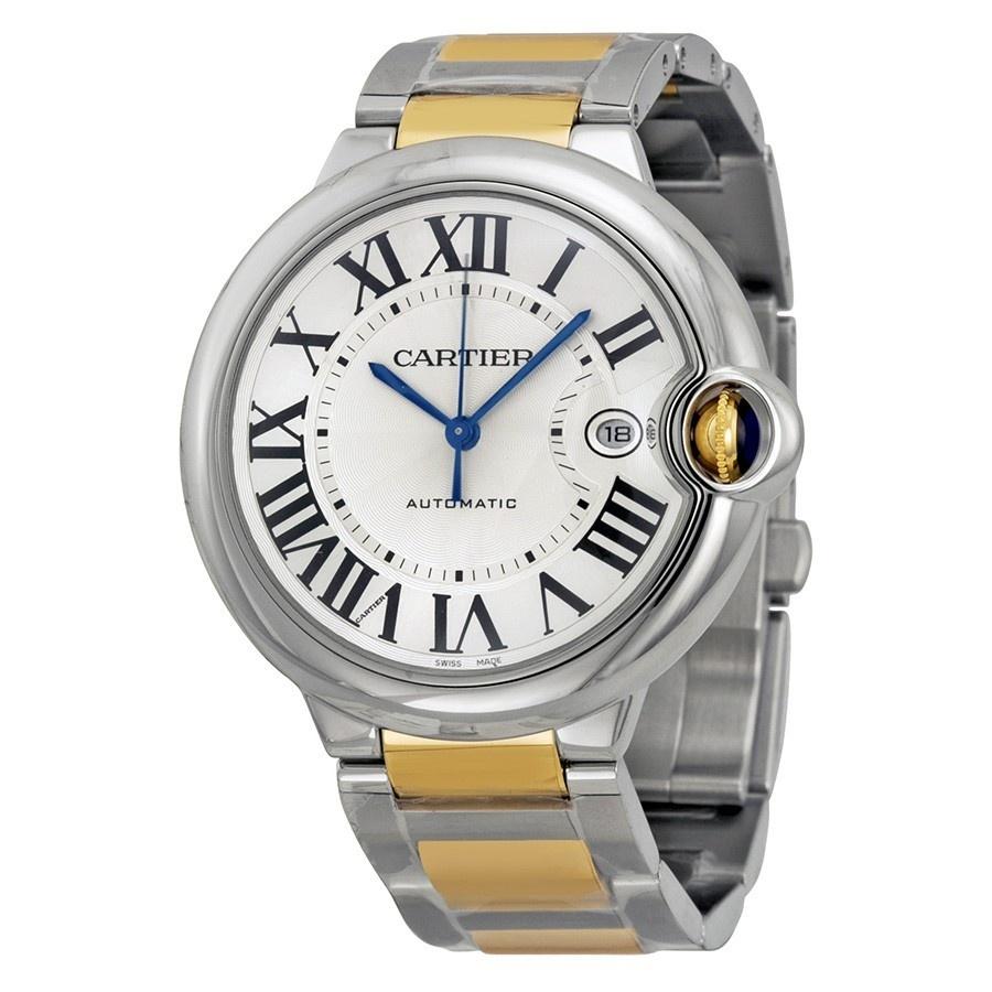 Cartier Men&#39;s W69009Z3 Ballon Bleu 18 Kt Yellow Gold Automatic Two-Tone Stainless Steel Watch