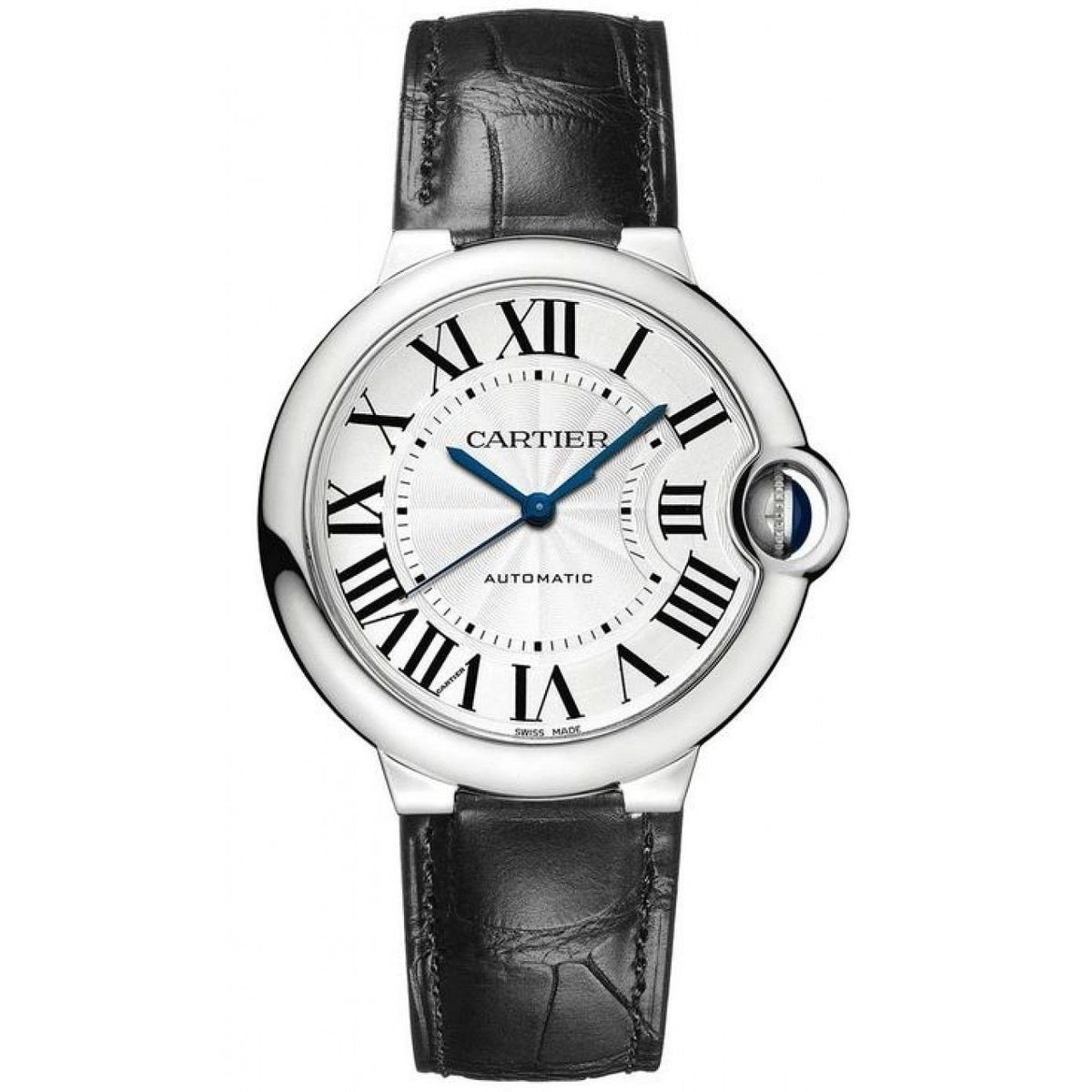 Cartier Men's W6920005 Ballon Bleu Chronograph Black Leather Watch