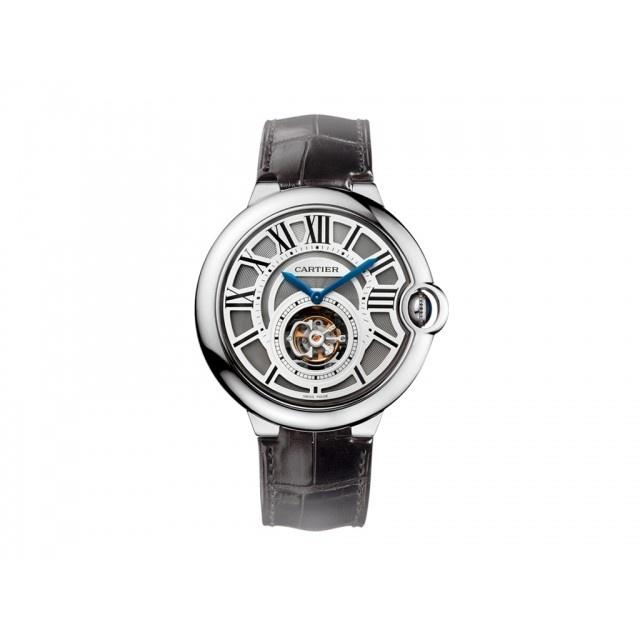 Cartier Men's W6920021 Ballon Bleu Black Leather Watch
