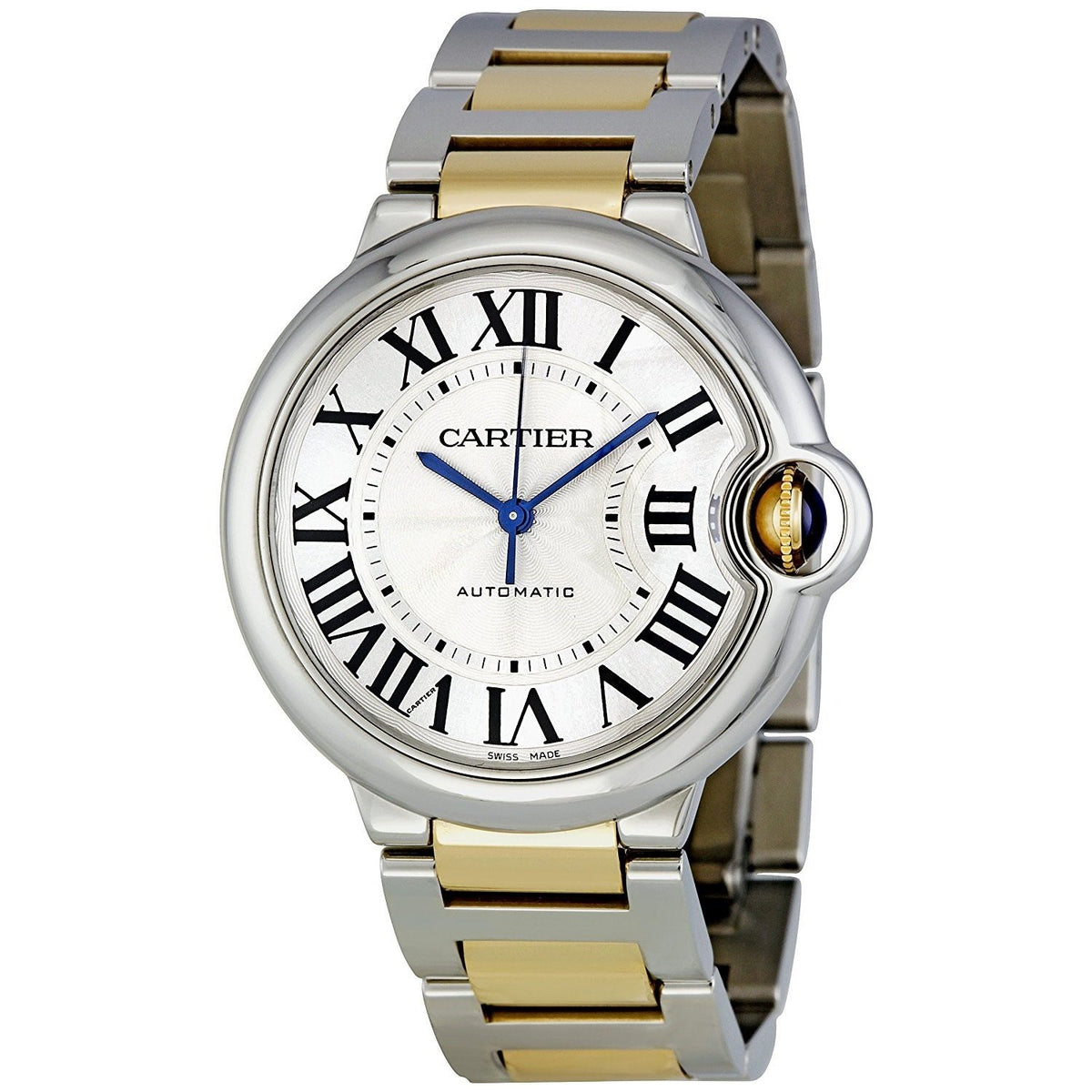 Cartier Men&#39;s W6920047 Ballon Bleu 18kt Yellow Gold Automatic Two-Tone Stainless Steel Watch