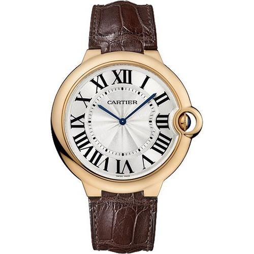 Cartier Men's W6920054 Ballon Bleu Brown Leather Watch