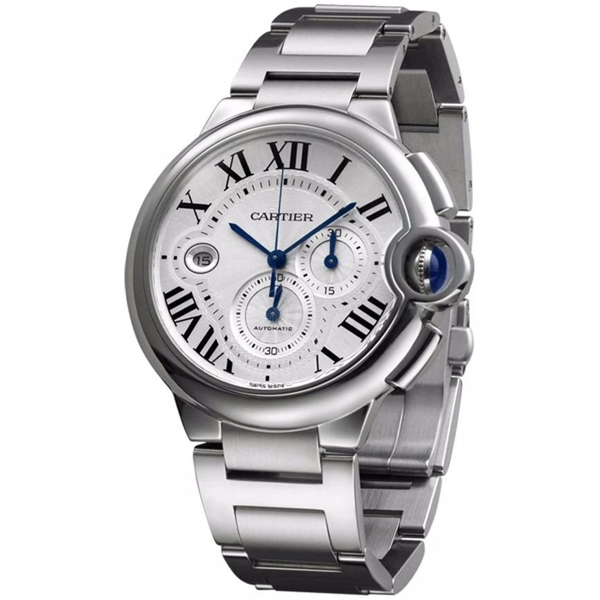 Cartier Men&#39;s W6920076 Ballon Bleu Chronograph Stainless Steel Watch