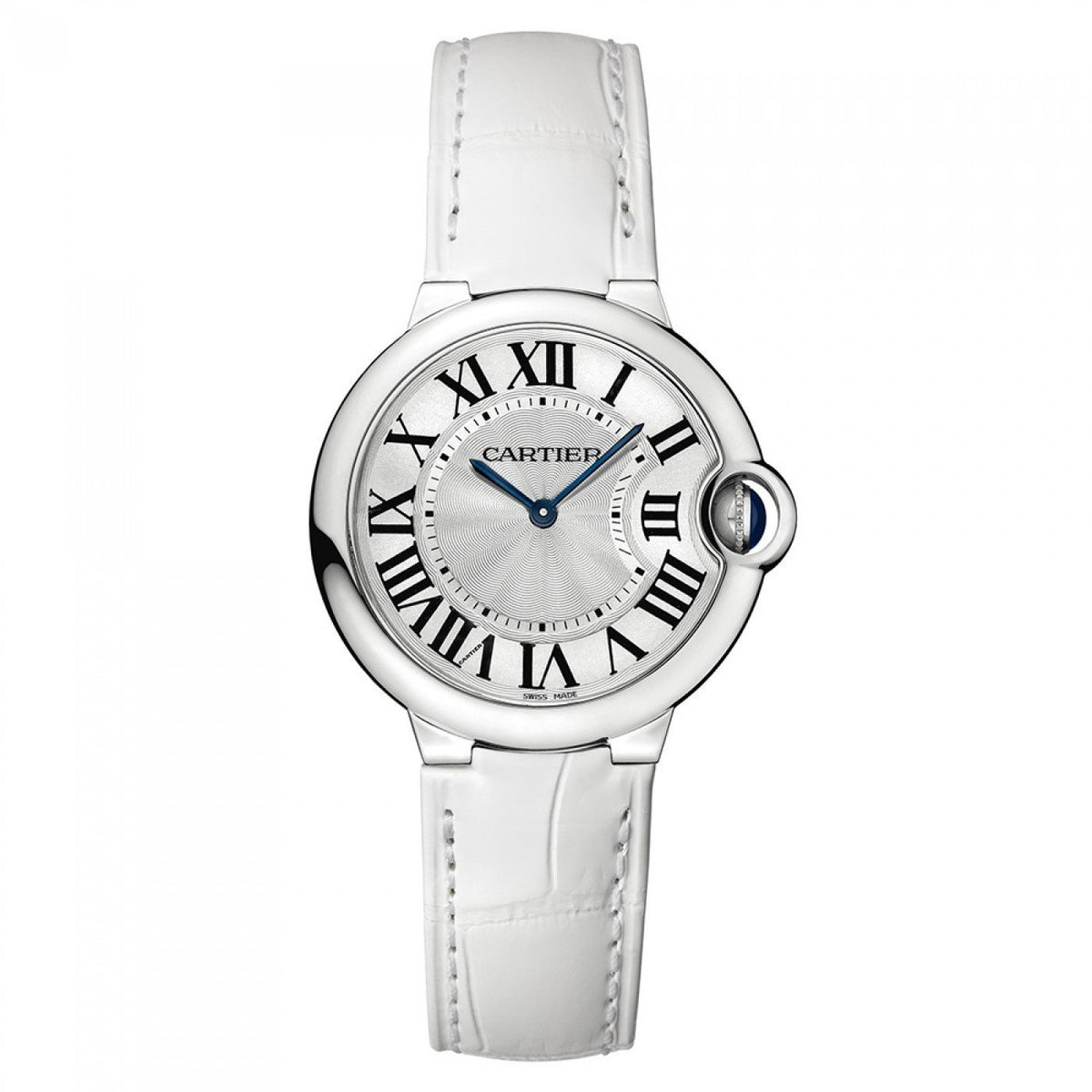 Cartier Women&#39;s W6920087 Ballon Bleu White Leather Watch